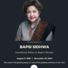 In Memoriam: Bapsi Sidhwa