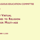 Different Virtual Approaches to Religion Classes for Multi-age Students